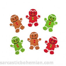 FX OT 24 ~ Holiday Gingerbread Mini Erasers ~ Approx. 1 x 1 ~ New ~ Stocking Stuffer B075FFF52F